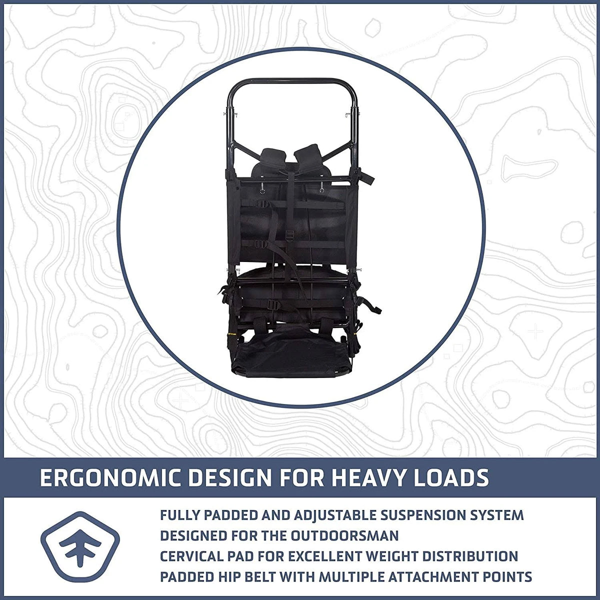 Black Aluminum Pack Frame L417