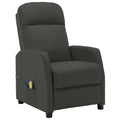 Faux Leather Massage Reclining Chair with Adjustable Footrest and Side Pocket K903149