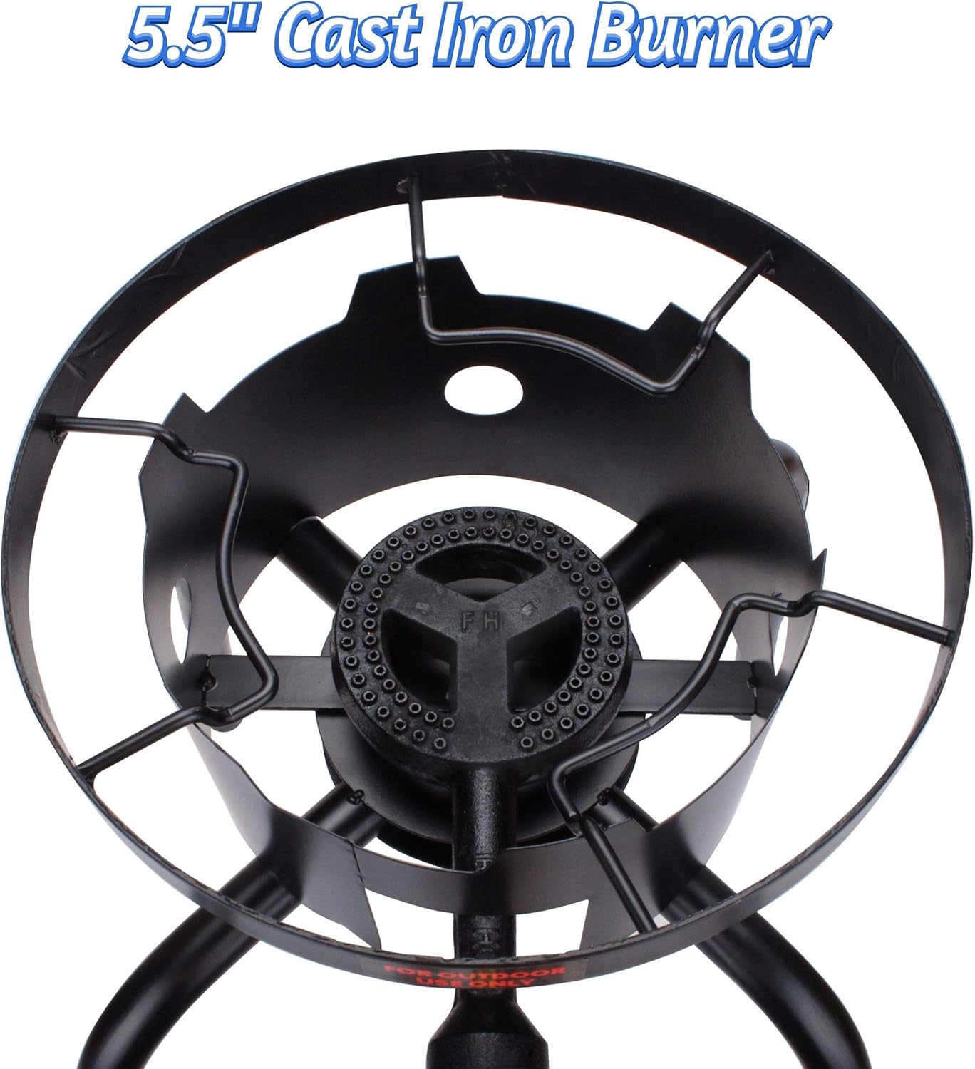 Single Burner Propane Stove with Adjustable Regulator & Hose V545695