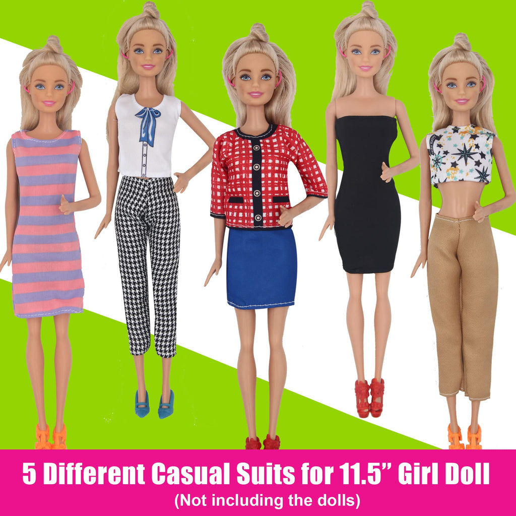90Pcs Doll Clothes and Accessories for 11.5'' Girl Doll and 12'' Boy Doll Doctor Nurse Playset S34957