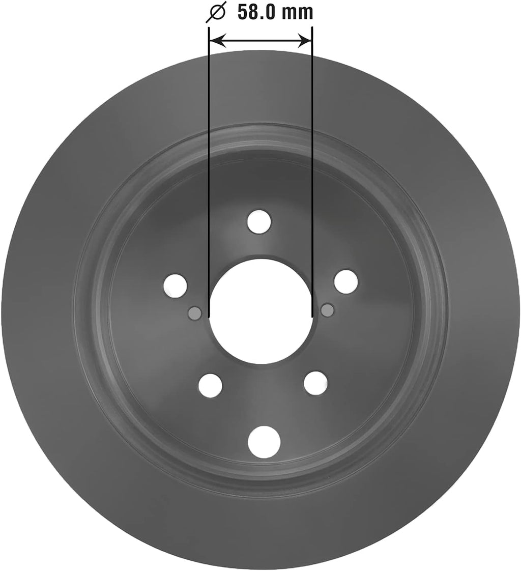 Pack of 2 Rear Brake Rotor for Subaru Crosstrek XV Forester Impreza B8061
