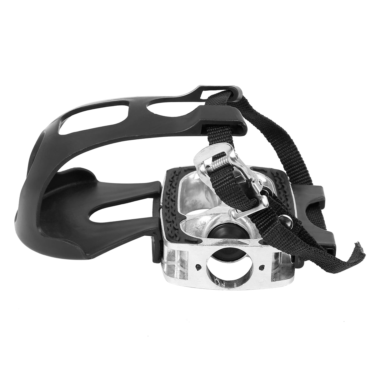 9/16'' Platform Bicycle Pedals with Toe Clip Foot Straps K456902