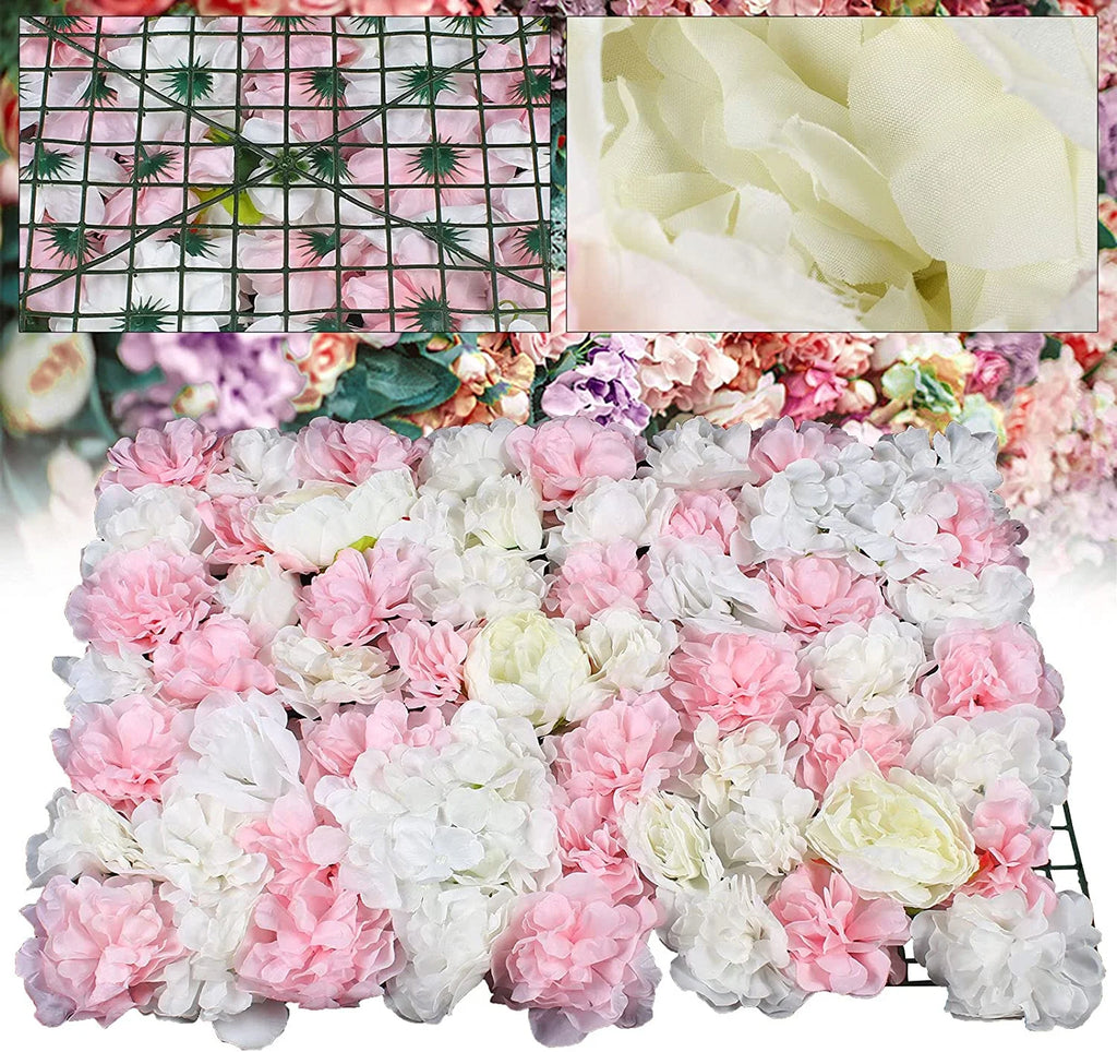 6Pcs Silk Artificial Flower Wall Panels M20013
