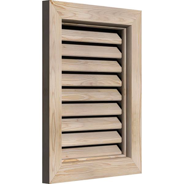 22-in W x 32-in H Vertical Gable Vent, Unfinished, Smooth Pine K470