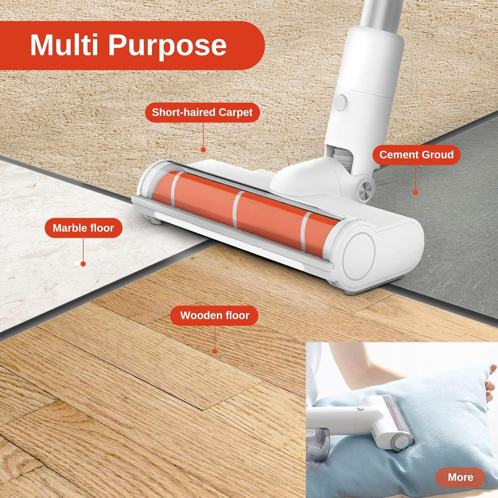 Cordless Stick Vacuum Cleaner, 23500Pa Suction, 60 Minutes Runtime, Lightweight Handheld Vacuum W12282
