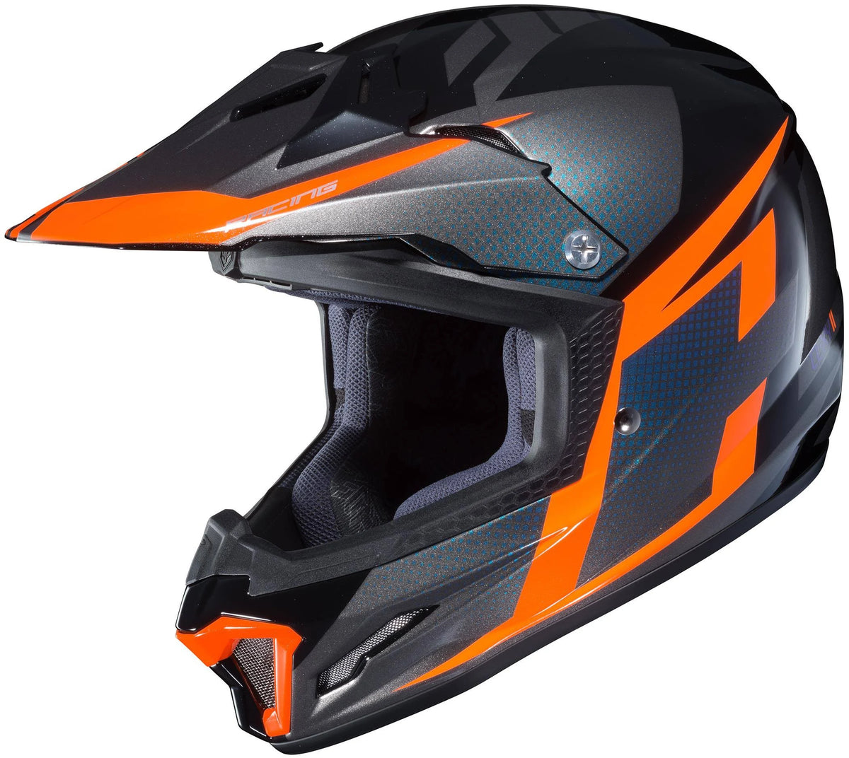 Orange Youth MX Offroad Helmet I472