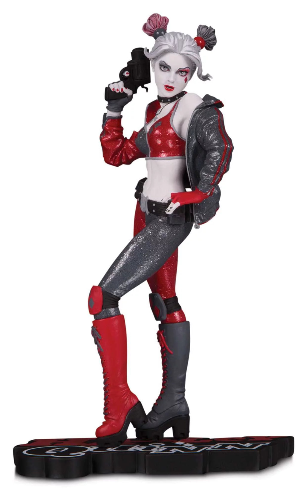 Red, White & Black Harley Quinn Statue Q77334