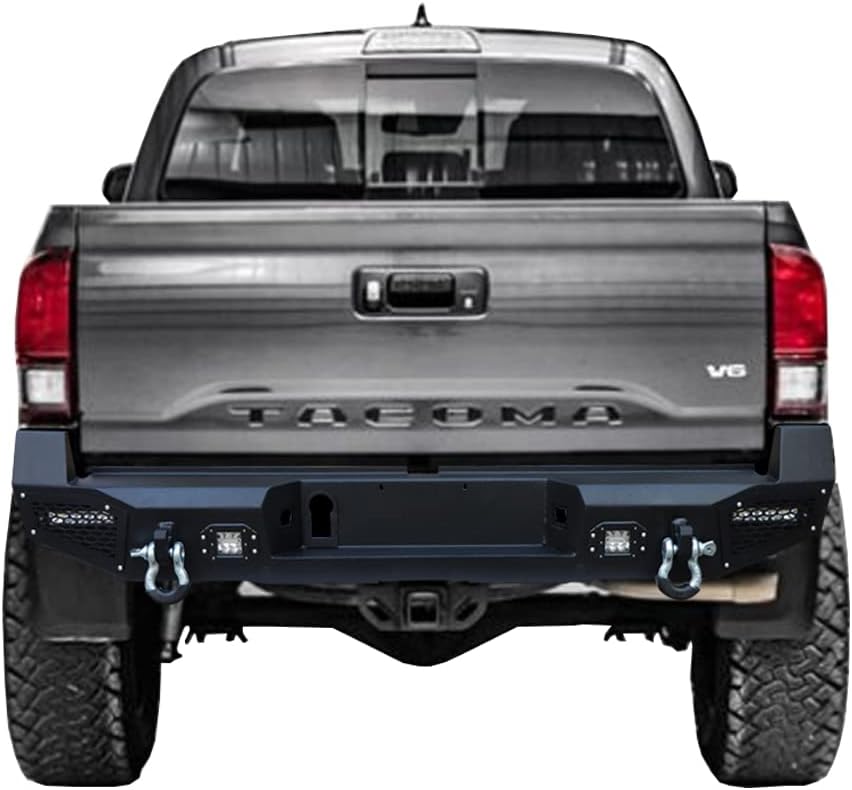 Textured Black Front and Rear Bumper with LED Lights and Winch Plate P87137