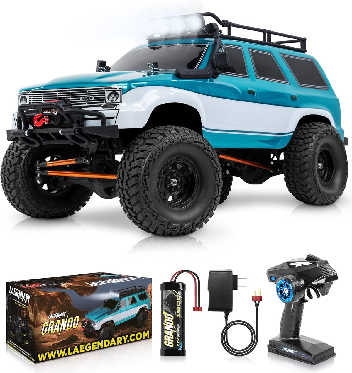 1:8 Scale 4x4 RC Rock Crawler Army Green C8580