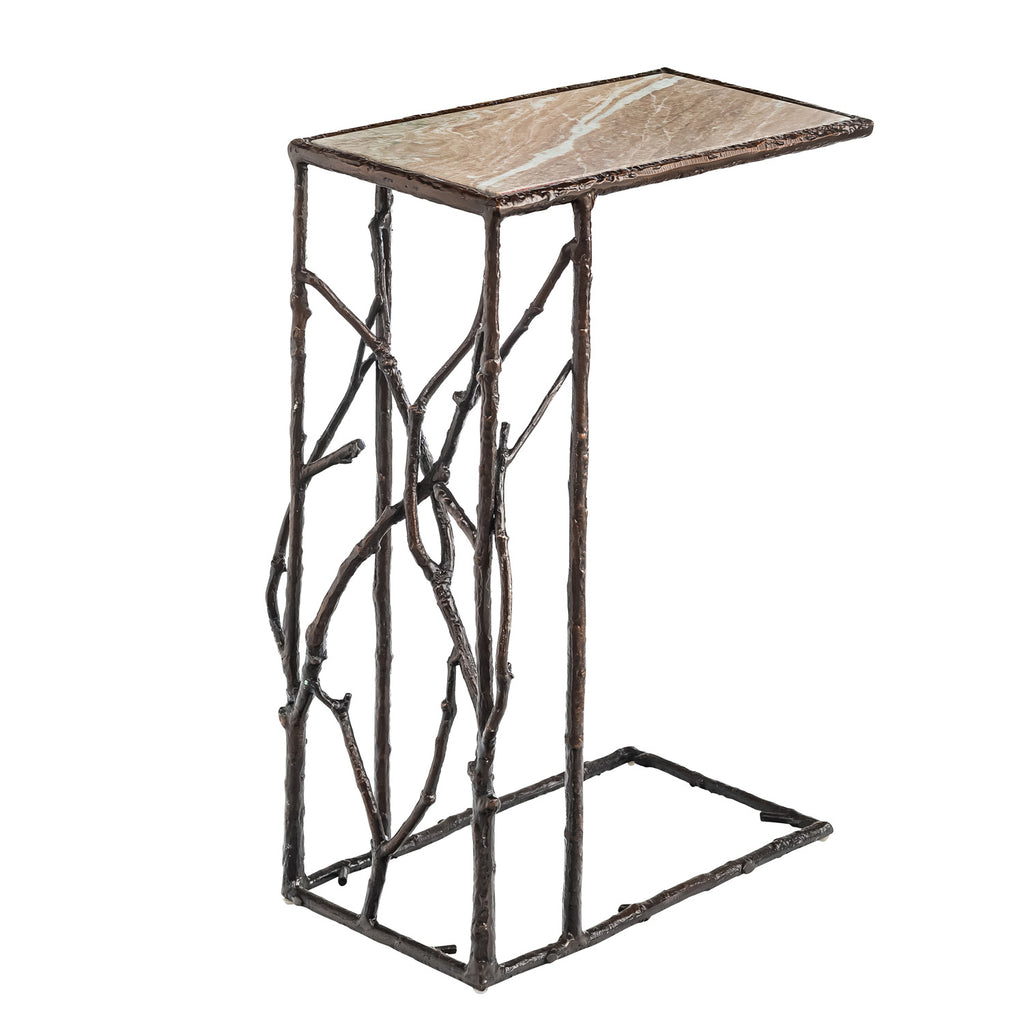 Indoor/Outdoor Pull-Up Table with Marble Top Z841