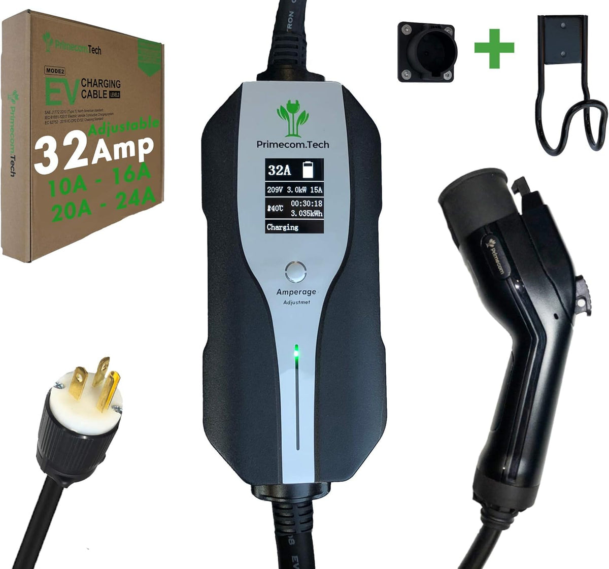 Level 2 Electric Vehicle Charger with 30Ft Cable P51689