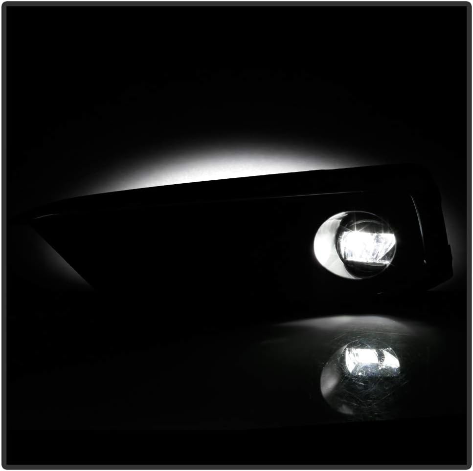 LED Bumper Fog Lights Driving Lamps Pair Set Assembly E21855