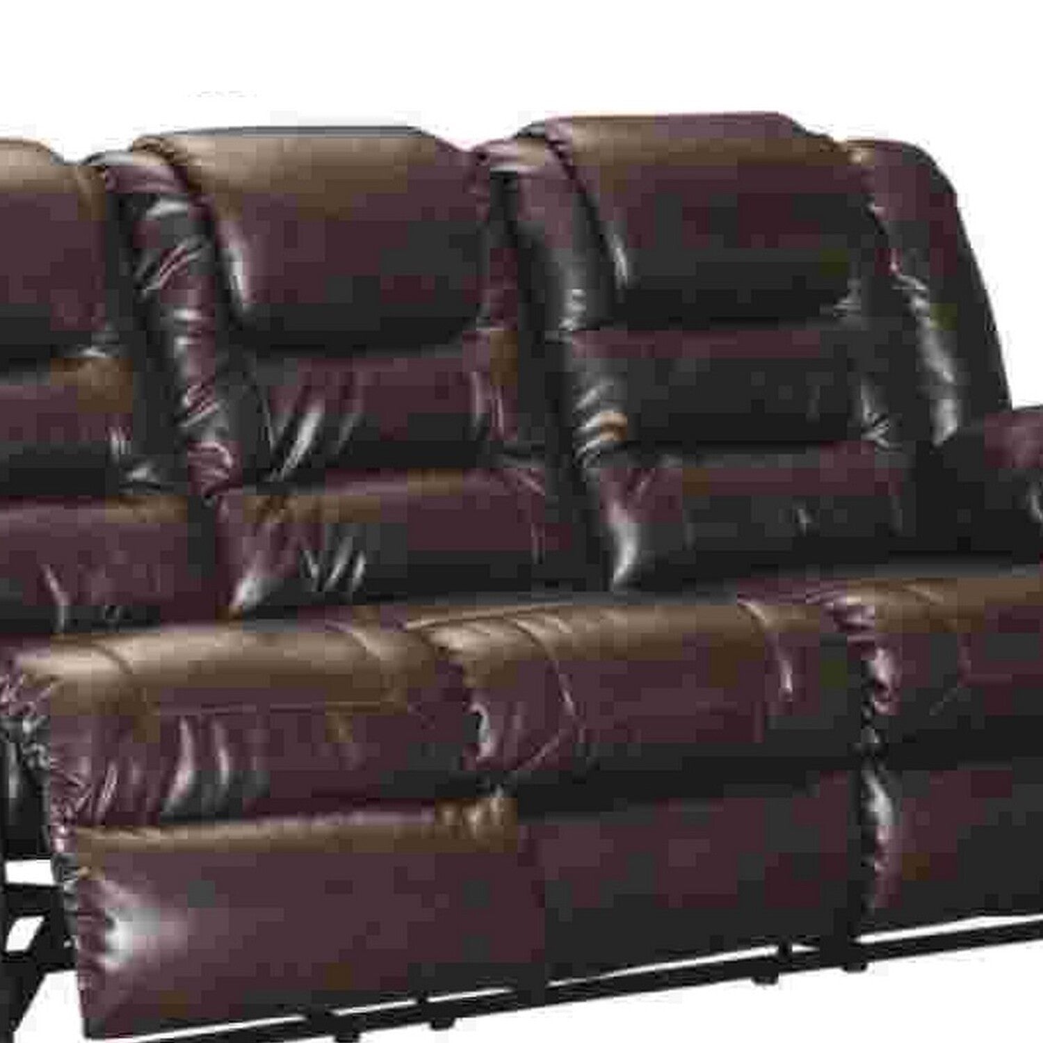 Chocolate Brown Reclining Sofa E697