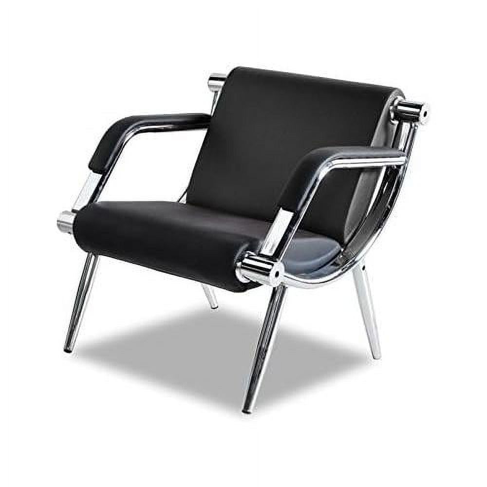 Black PU Leather Visitor Sofa K8111