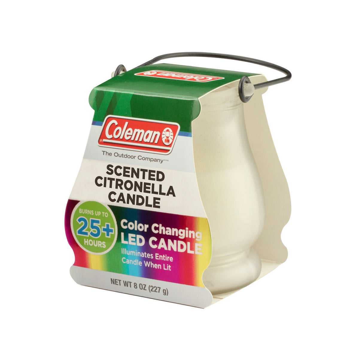 Color Changing LED Citronella Outdoor Scented Candle, 8 oz, Pack of 6 D9789