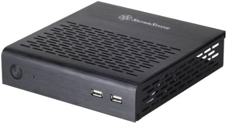 Black Aluminum Top Cover Steel Body Mini-ITX HTPC Case Pack of 2 C94474