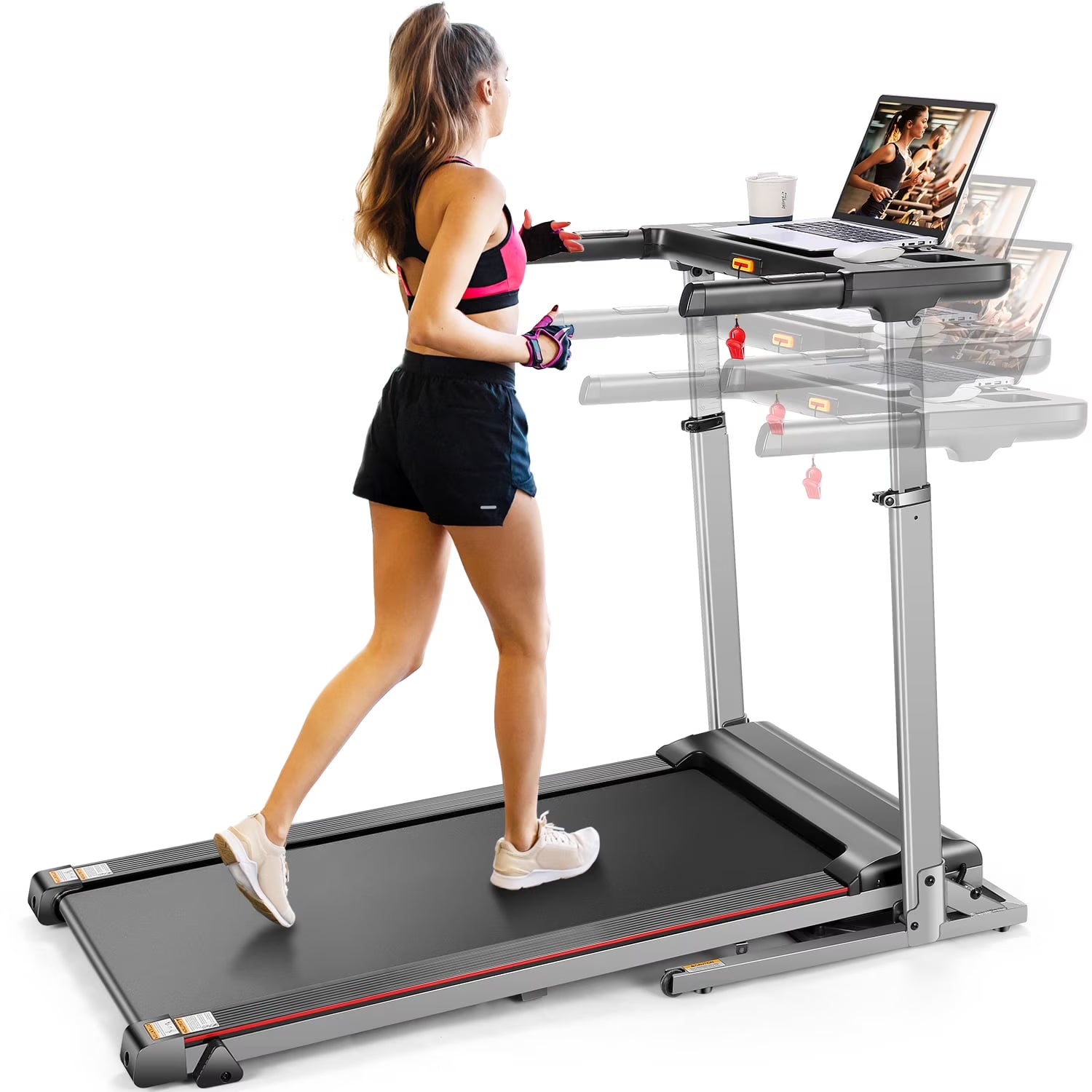 Folding Treadmill with 15-Level Inclines P874595