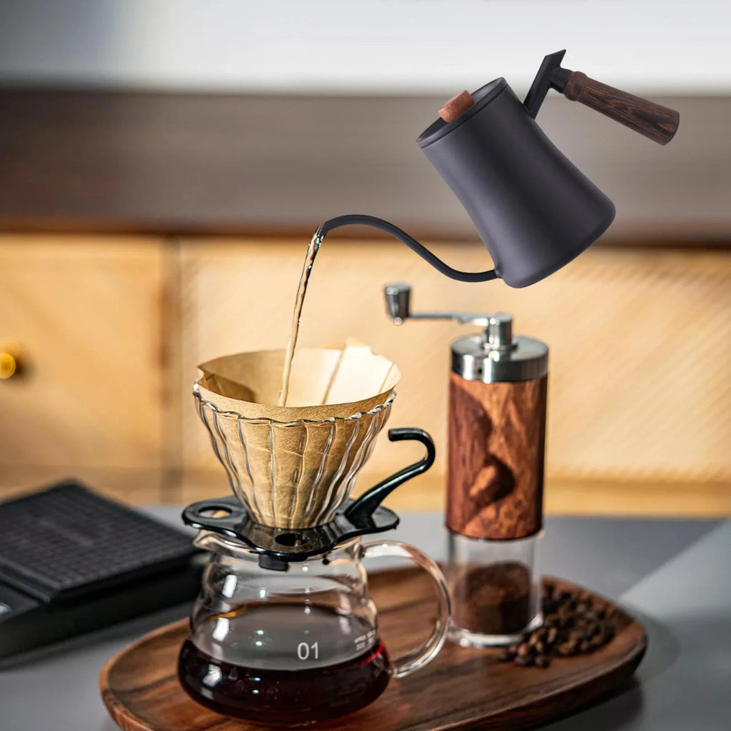 Lightweight Steel Pour Over Drip Pot Black R8500