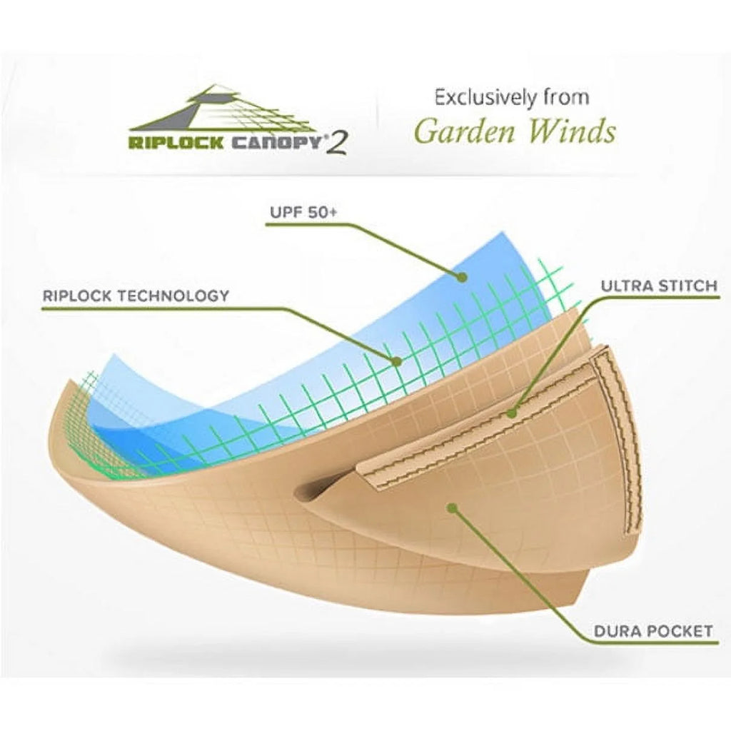 Replacement Canopy Top and Side Mosquito Netting Set for Gazebo P4887