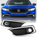 LED Bumper Fog Lights Driving Lamps Pair Set Assembly E21855