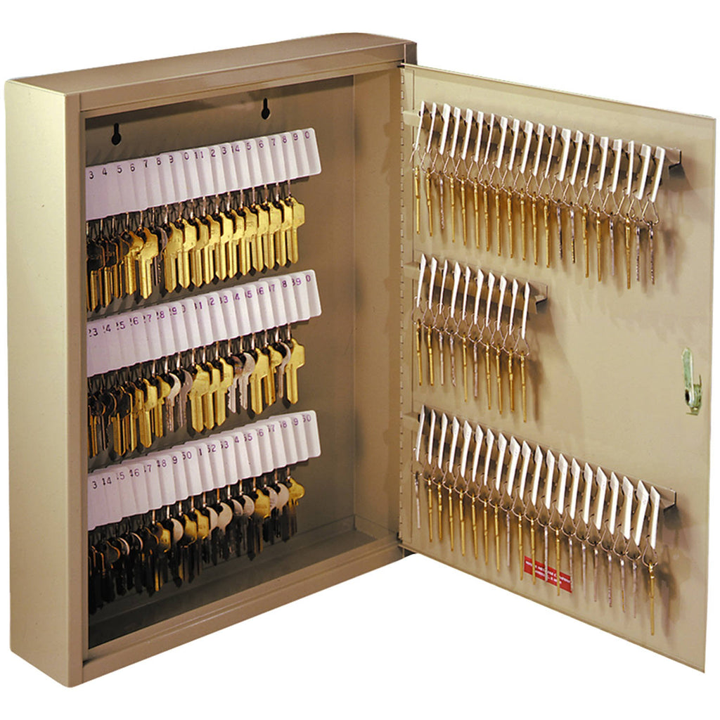 Key cabinet - 60 hooks - steel - sand V277610