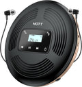 Portable CD Player with Bluetooth FM Transmitter AUX Output Rechargeable 1800mah Touch Button Anti-Skip Shockproof Protection T77391