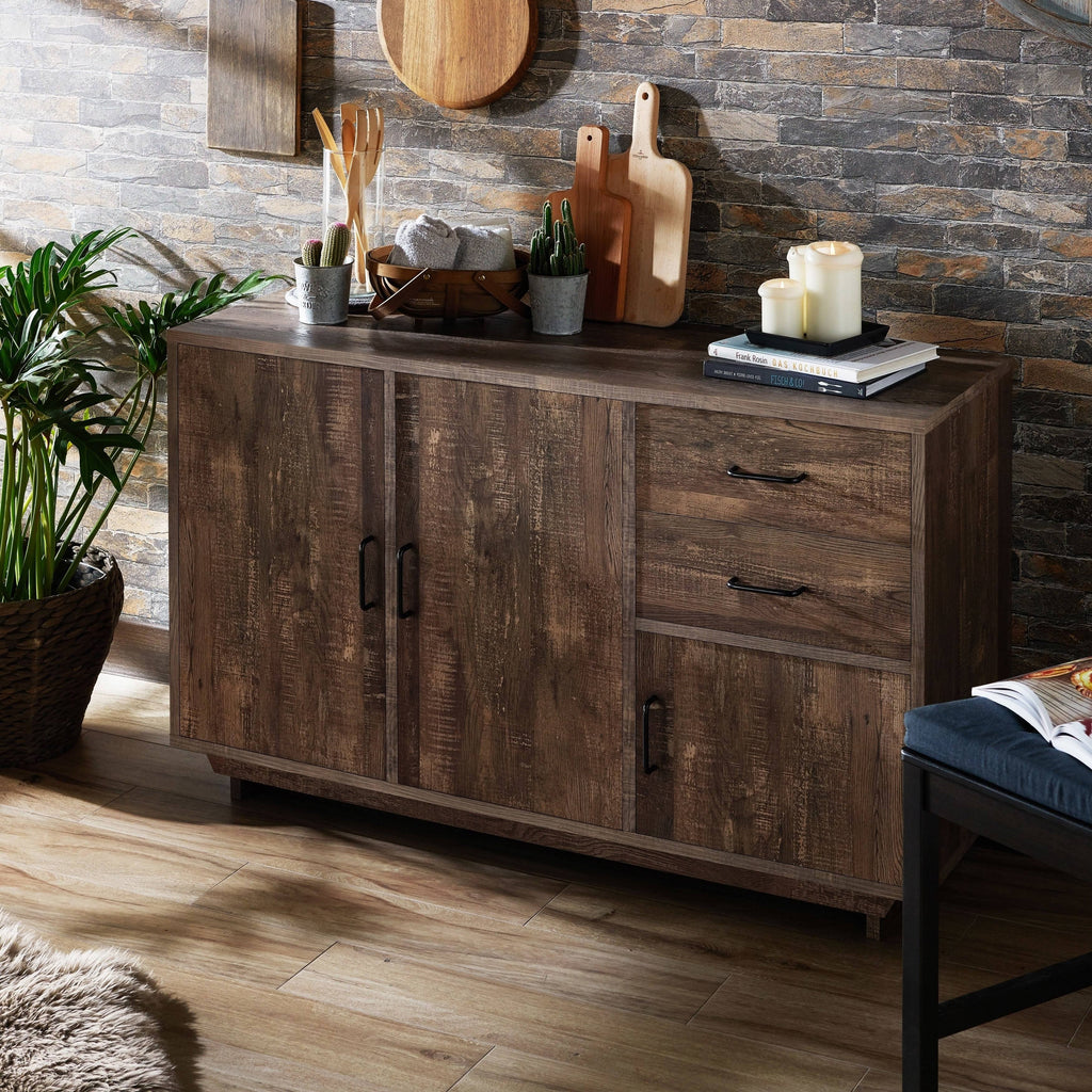 Brown Reclaimed Oak Dining Server X49195
