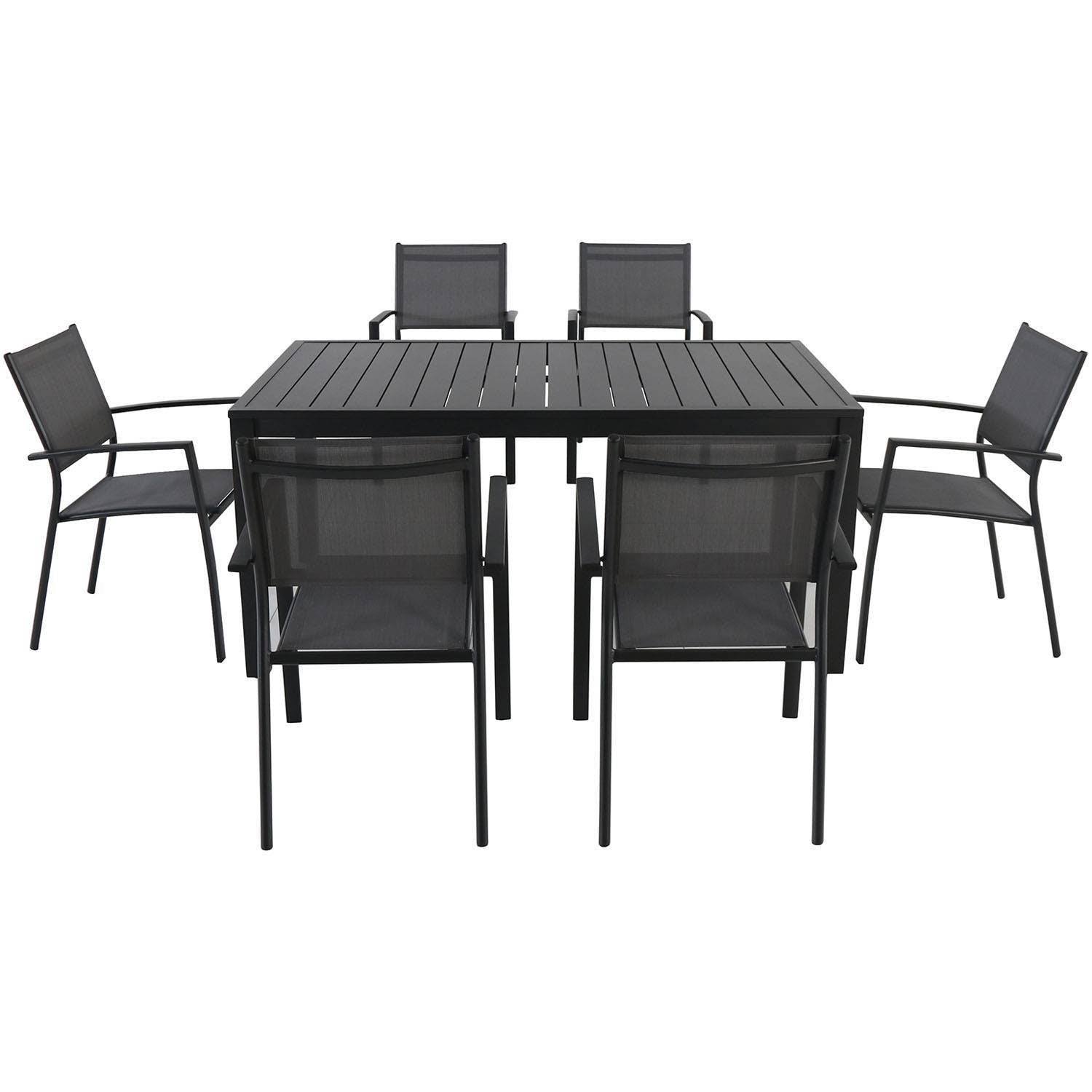 7pc Aluminum Slat Dining Set A766671