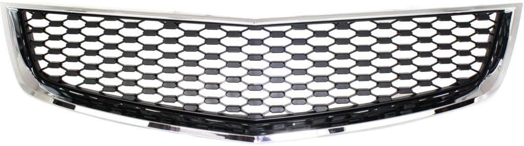 Chrome Shell Painted Black Insert Front Bumper Grille H83230