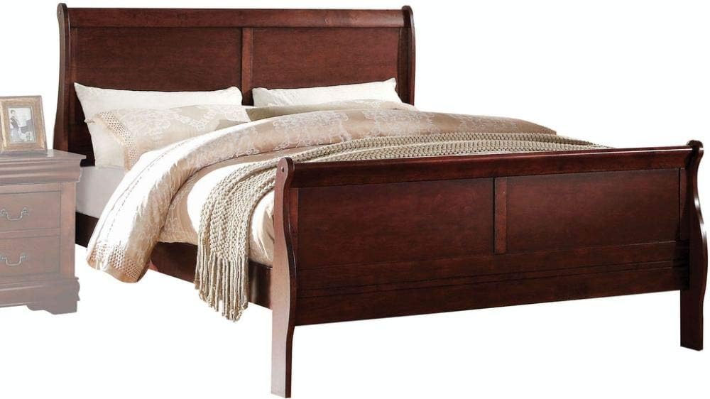 Cherry Wood 5 Drawer Chest Side Table U60424