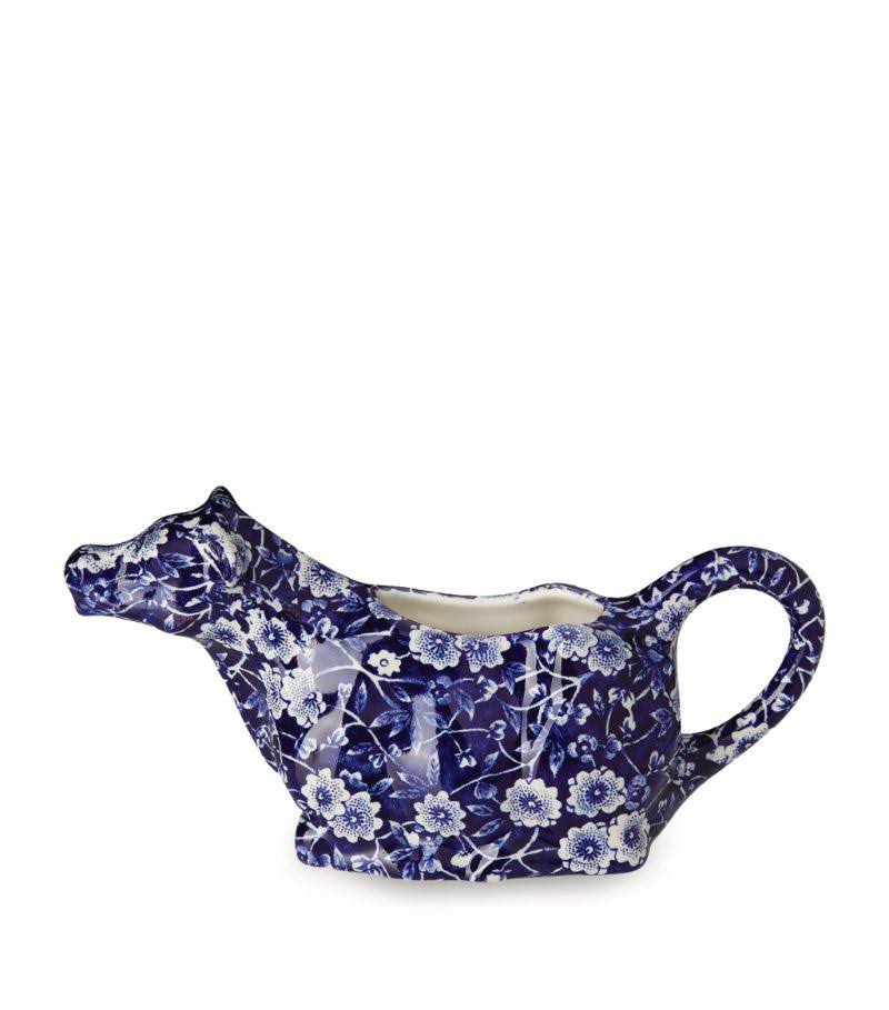 Blue Calico Cow Creamer I1072