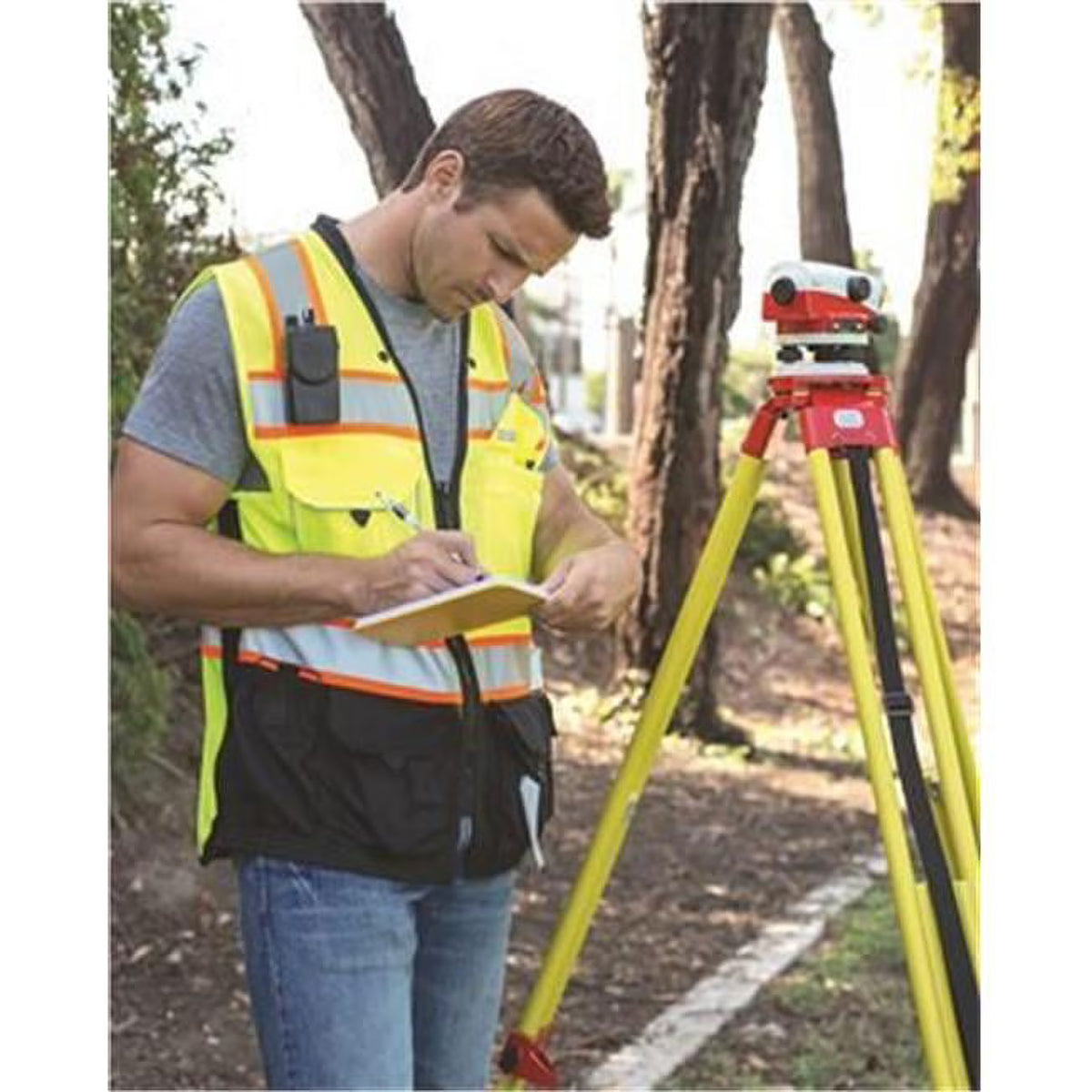 Fluorescent Red Surveyors Vest A1556