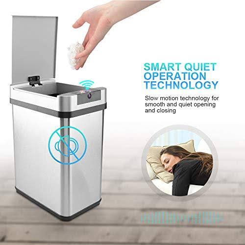 2.4 Gallon Stainless Steel Automatic Sensor Kitchen Trash Can C514137