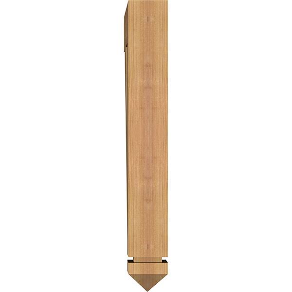 Traditional Arts & Crafts Smooth Bracket, Western Red Cedar S292
