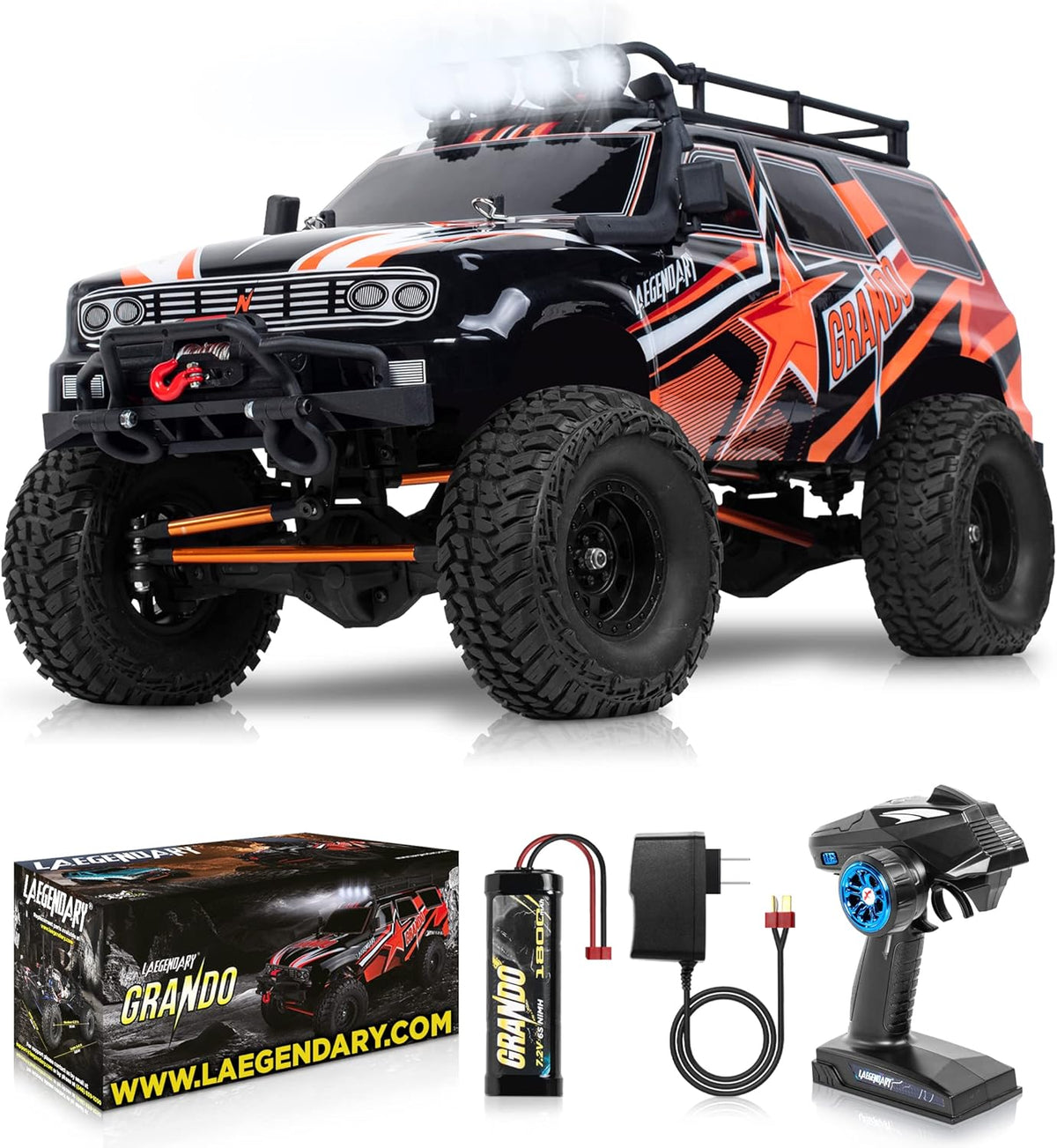 1:8 Scale 4x4 RC Rock Crawler Army Green C8580