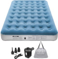 Pack of 2 Inflatable Air Mattress with Rechargeable Electric Pump P84656