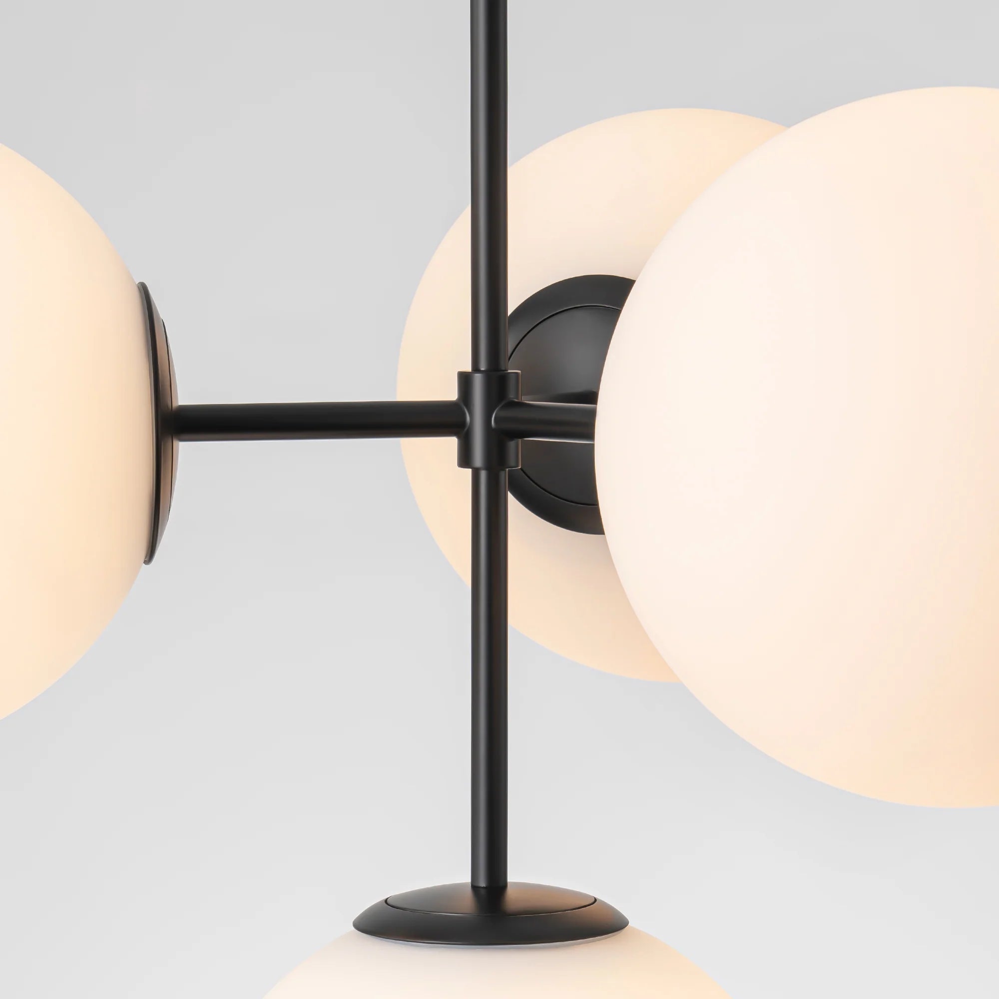 4-Light Dimmable Glass Bubble Chandelier Q8776
