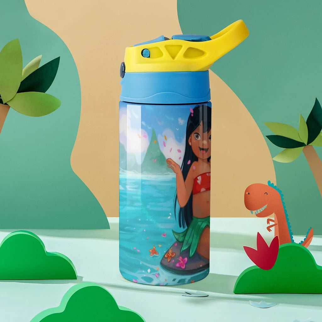 Stainless Steel Vacuum Insulated Water Bottle With Straw U294402