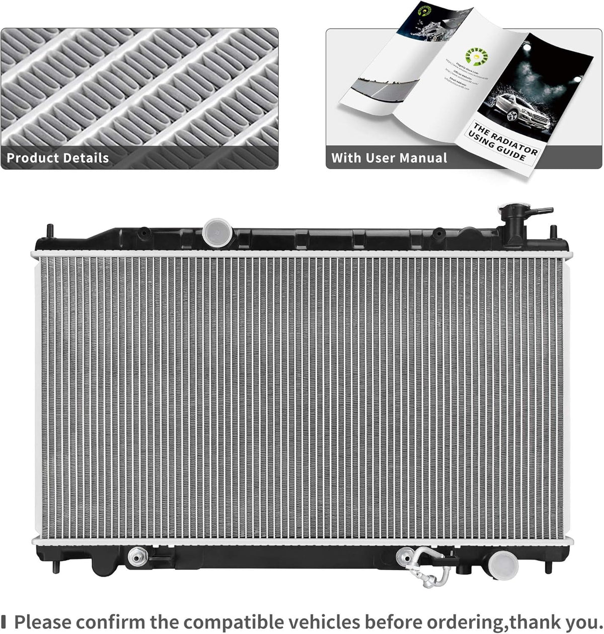 Radiator Compatible with 2002-2006 Altima, 2004-2006 Maxima 3.5L V6 M4739