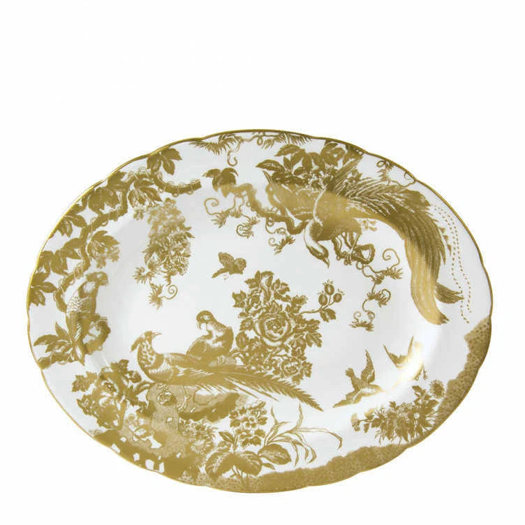 Gold Aves Medium Platter R215