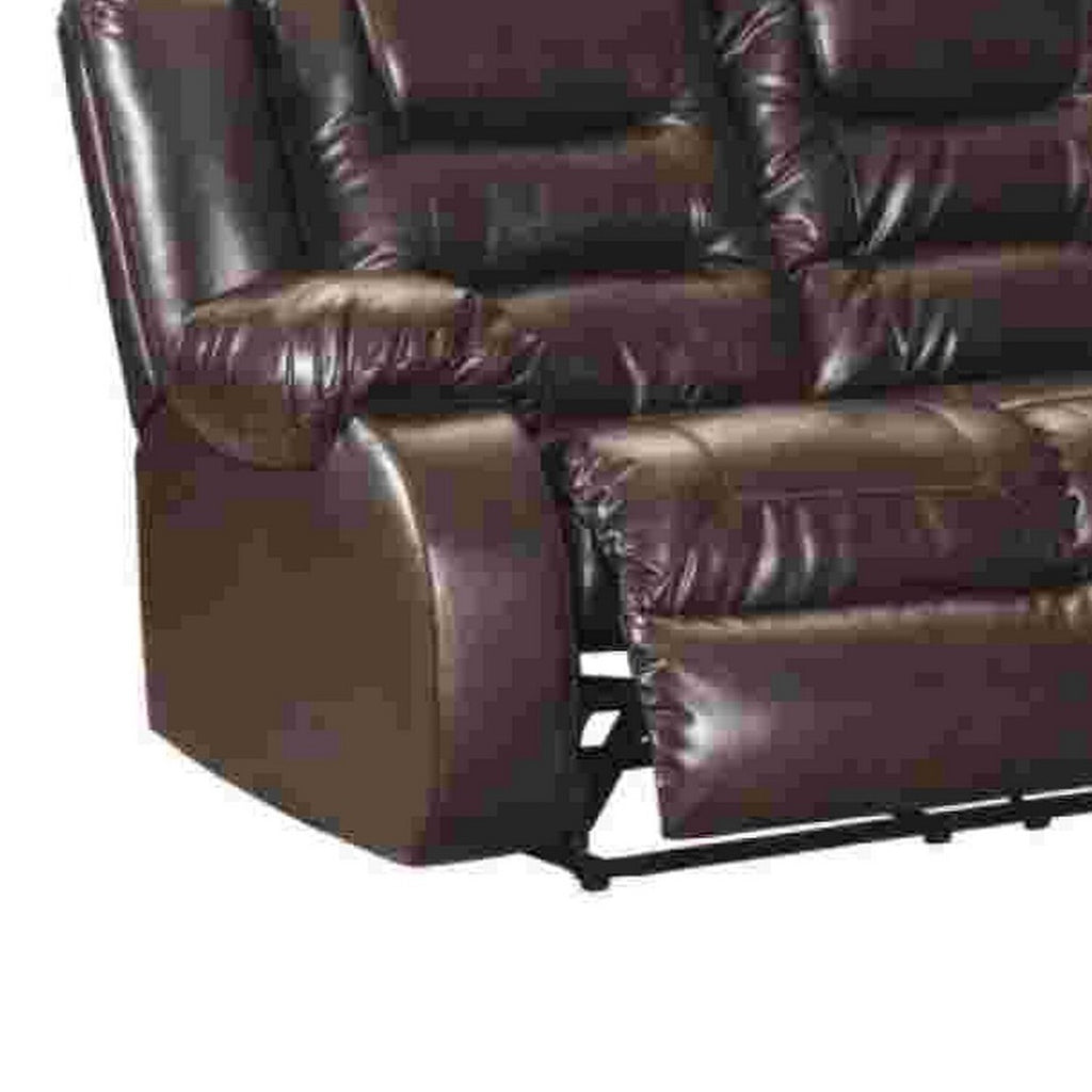 Chocolate Brown Reclining Sofa E697