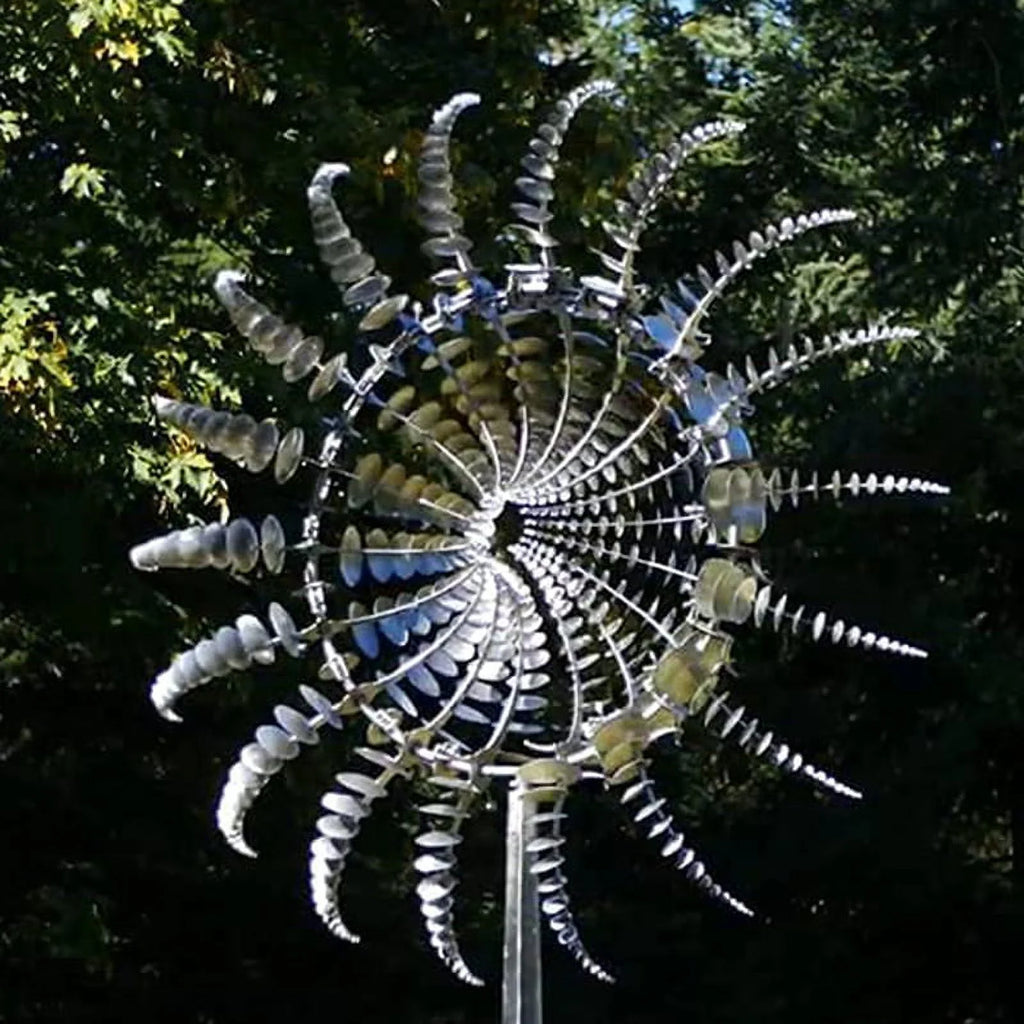Kinetic Metal Wind Spinner for Patio Garden Decorations H71484