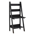 Cappuccino Ladder Desk Bookcase Wall Bookshelf Stand Shelf S334772