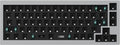 Grey Full Aluminum 65% Hot-Swappable Mechanical Keyboard U117