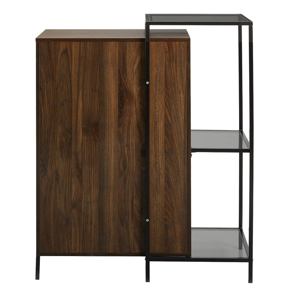 4 Drawer Dark Walnut Accent Chest U2628