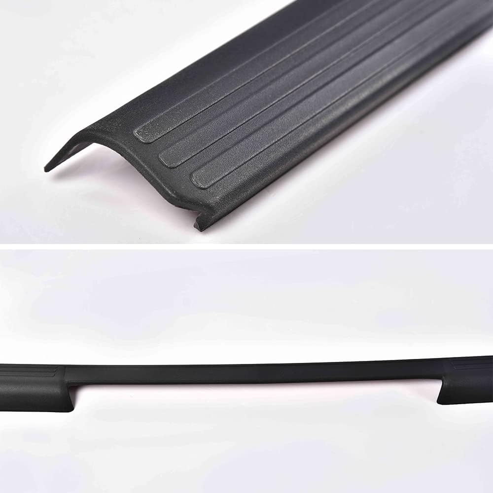 Bed Rail Caps Kit Replacement for Nissan Frontier King Black Smooth Finish Rear Tailgate Cap Moulding Cover 3pcs I74976