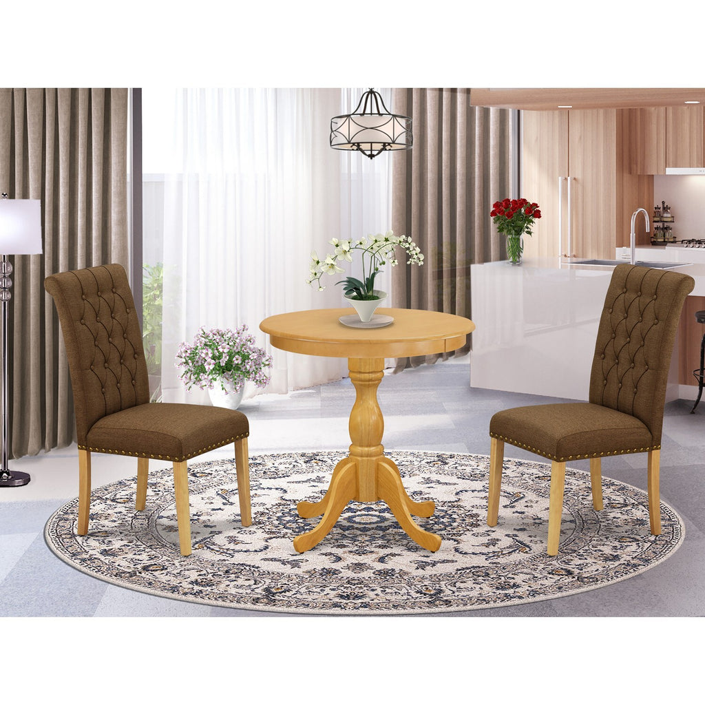 Oak 3-piece Wood Dining Room Set P829