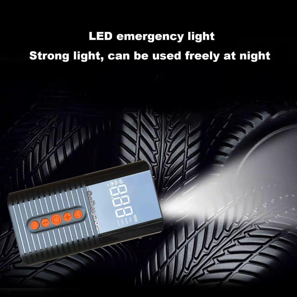 Cordless Tire Inflator with 6000mAh Battery, 150PSI, LED Light, Pack of 2 Z2410
