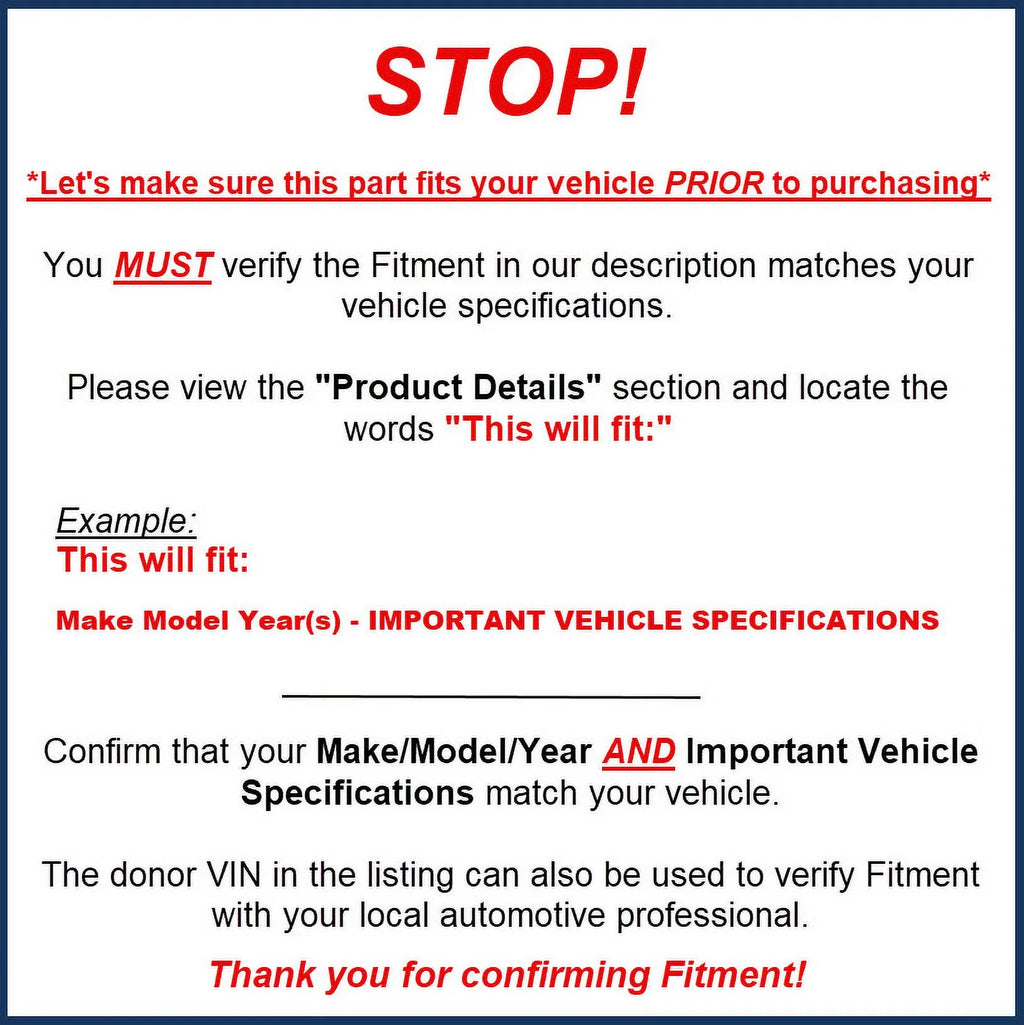 Rear View Camera Sensor E50825