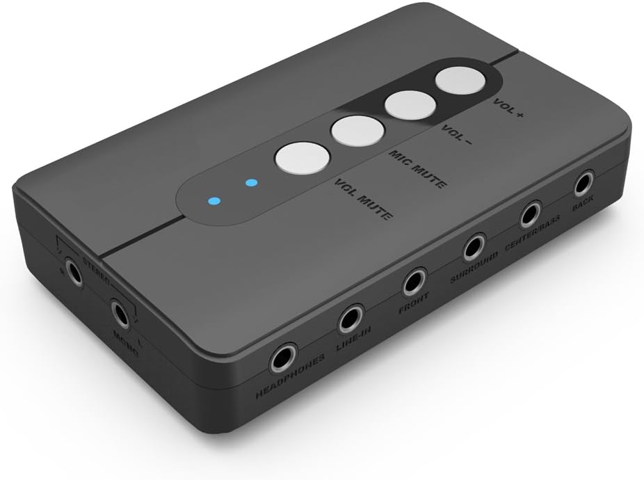 External 7.1 USB Sound Card with 3.5mm MIC and SPDIF Z7500